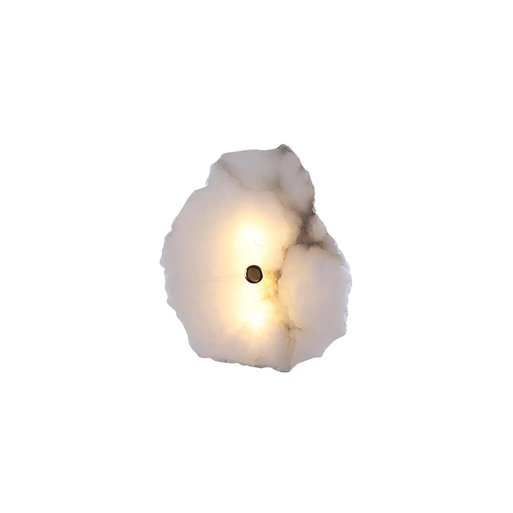 Wall Lamp | Alabaster Flower Shade & Warm LED | 1–9 Heads