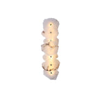 Wall Lamp | Alabaster Flower Shade & Warm LED | 1–9 Heads