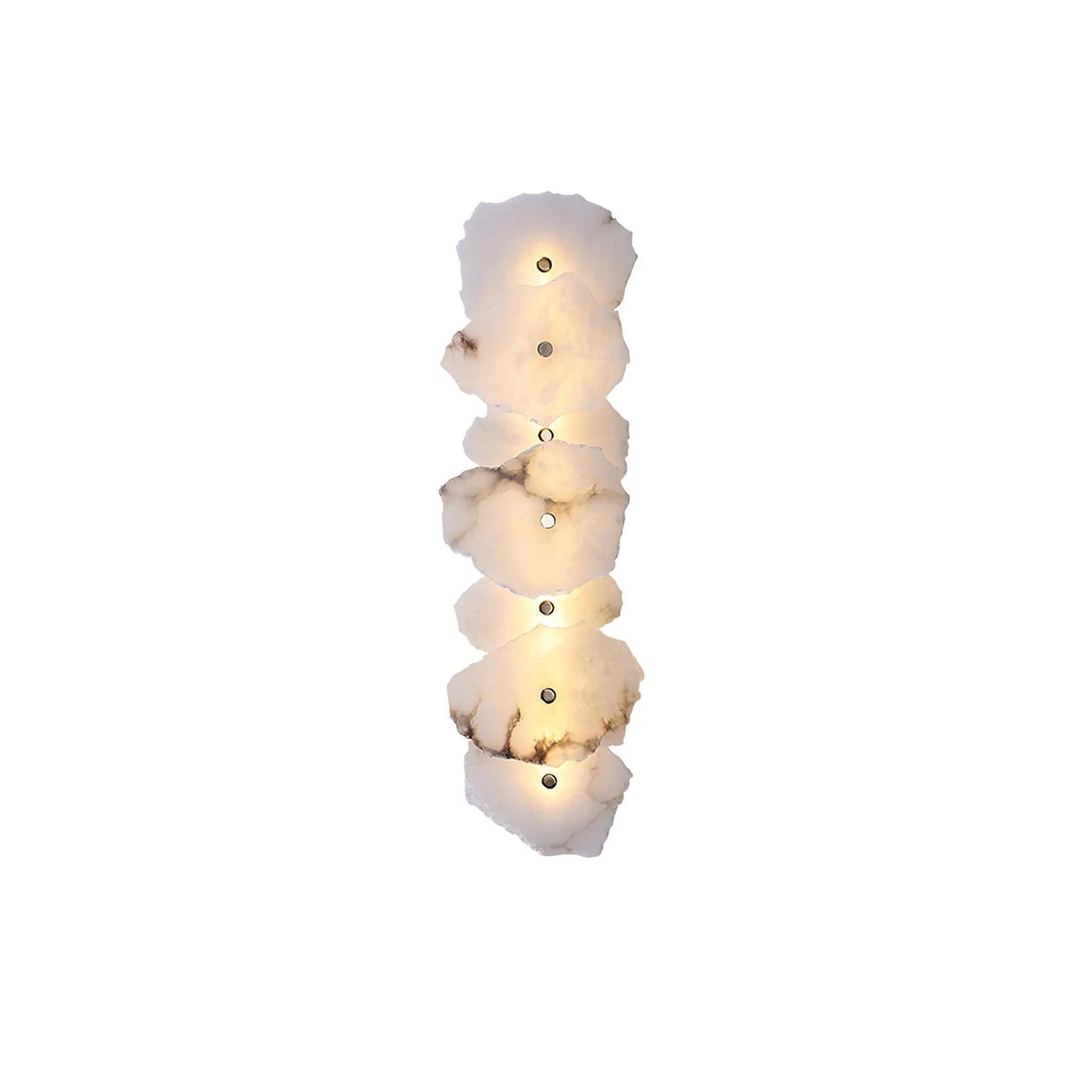 Wall Lamp | Alabaster Flower Shade & Warm LED | 1–9 Heads