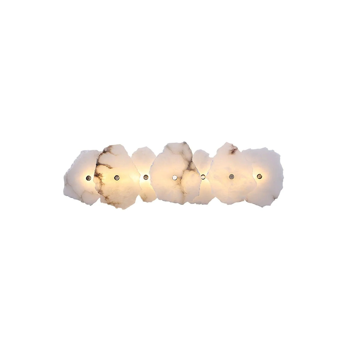 Wall Lamp | Alabaster Flower Shade & Warm LED | 1–9 Heads