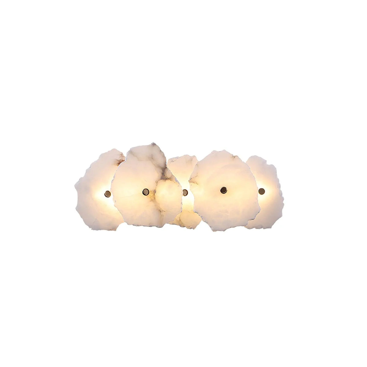 Wall Lamp | Alabaster Flower Shade & Warm LED | 1–9 Heads
