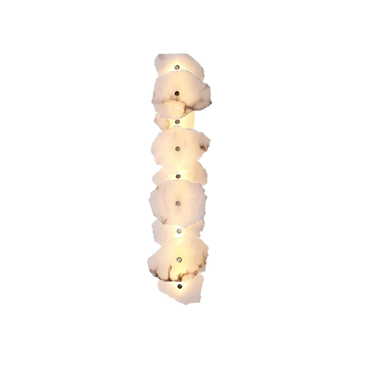 Wall Lamp | Alabaster Flower Shade & Warm LED | 1–9 Heads