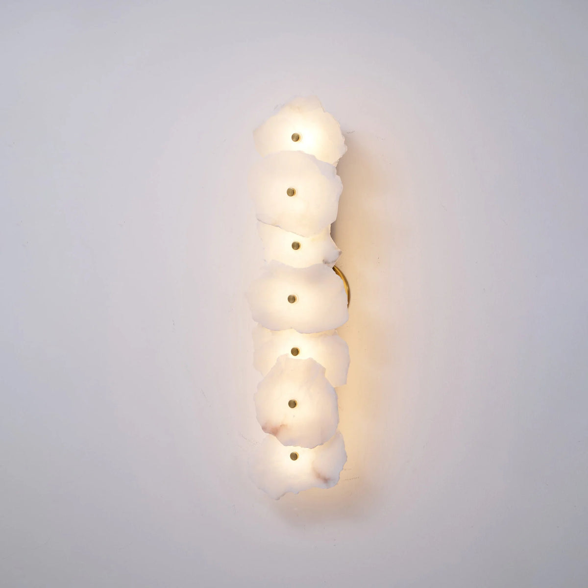 Wall Lamp | Alabaster Flower Shade & Warm LED | 1–9 Heads