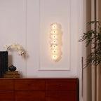 Wall Lamp | Alabaster Flower Shade & Warm LED | 1–9 Heads