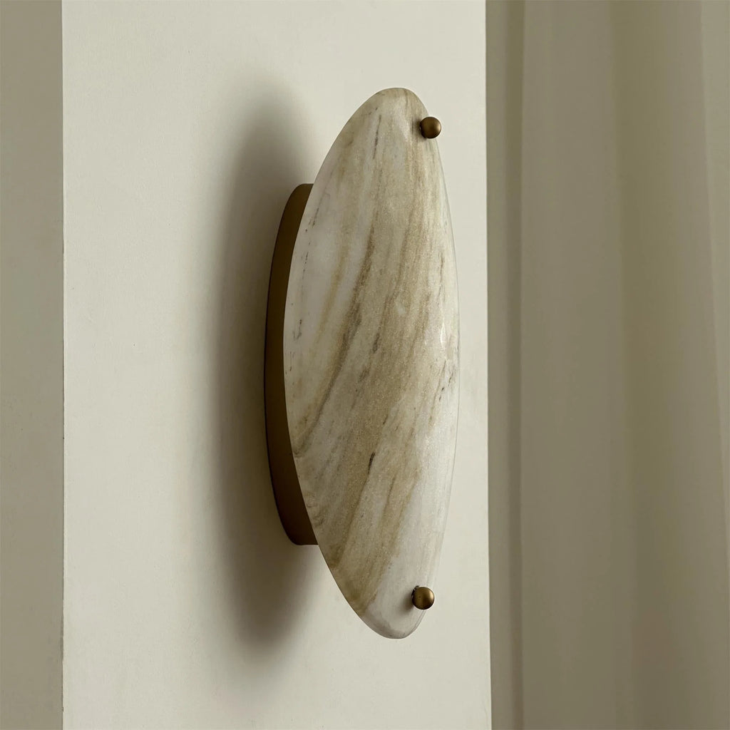 Wall Lamp | Marble Shade & Integrated LED