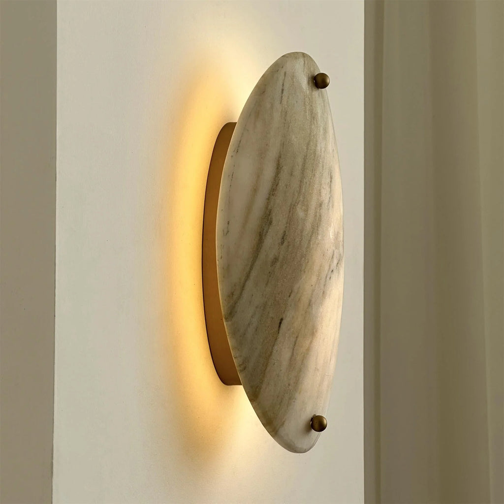 Wall Lamp | Marble Shade & Integrated LED