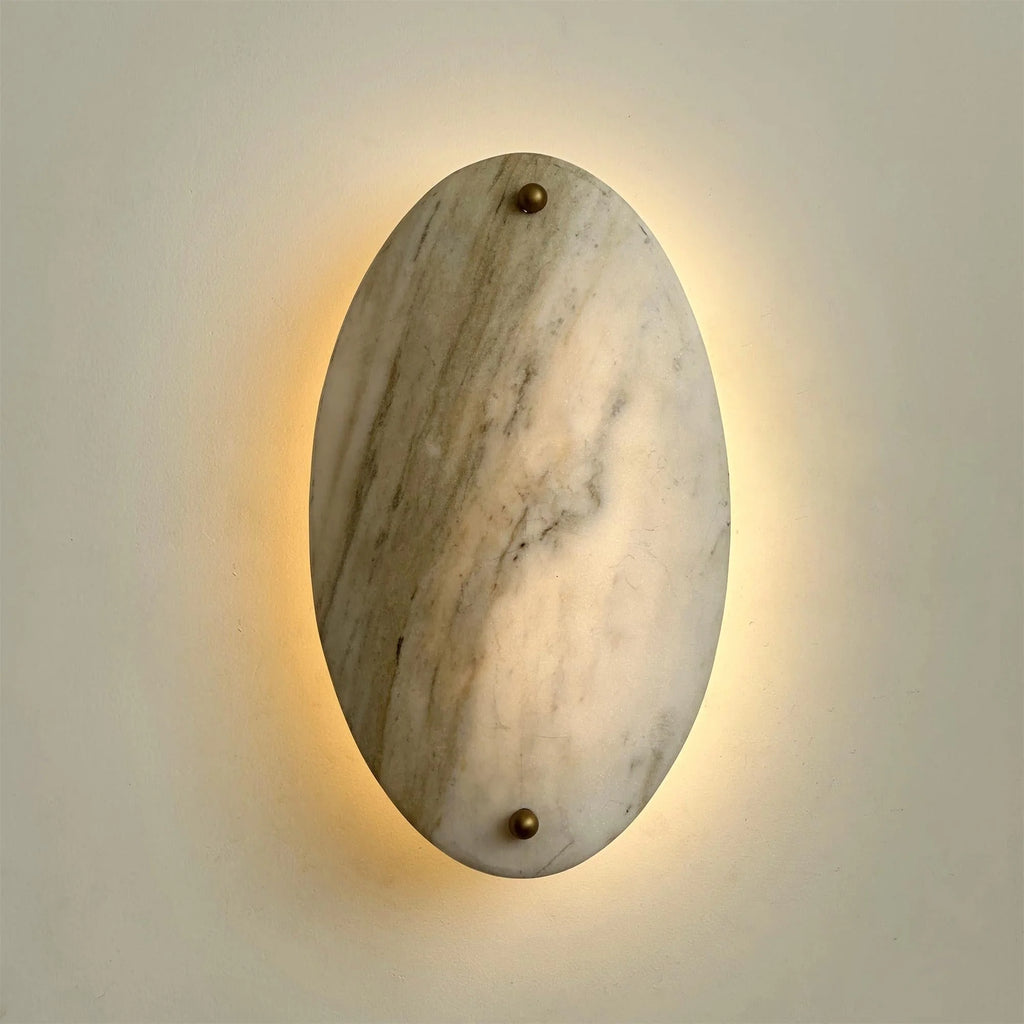 Wall Lamp | Marble Shade & Integrated LED
