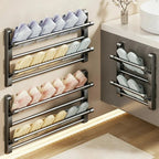 Wall-Mounted Shoe Rack | Integrated Drainage & Space-Saving