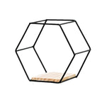 Wall Shelf | Hexagonal Geometric Design & Easy Mounting