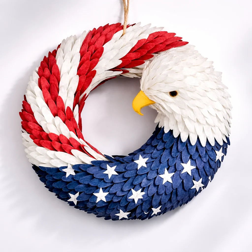 Wall Wreath with Eagle Design