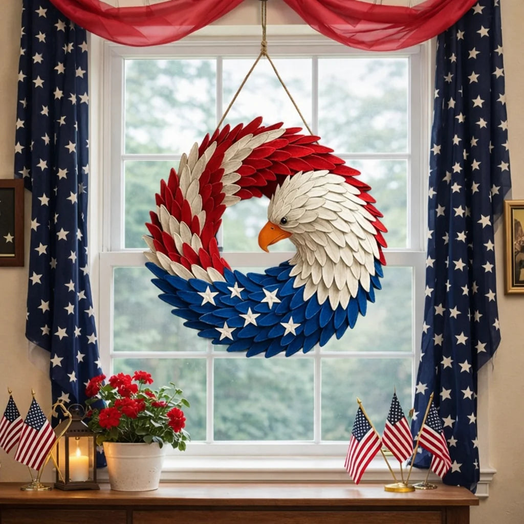Wall Wreath with Eagle Design