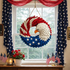 Wall Wreath with Eagle Design