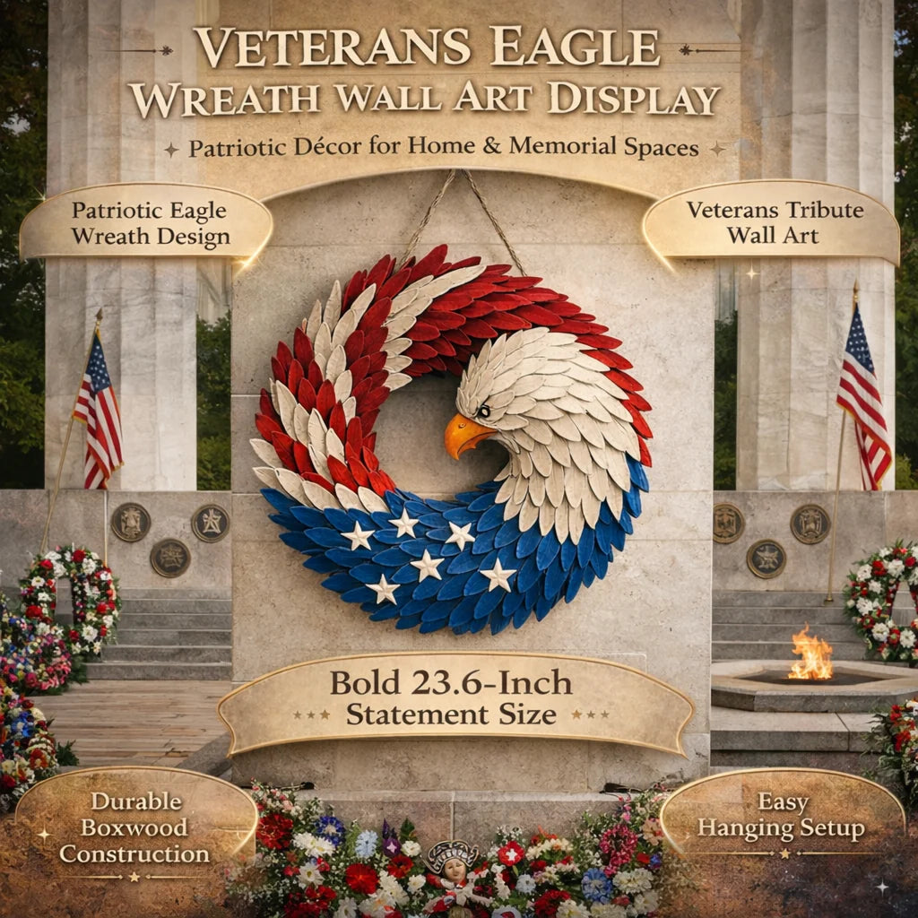 Wall Wreath with Eagle Design