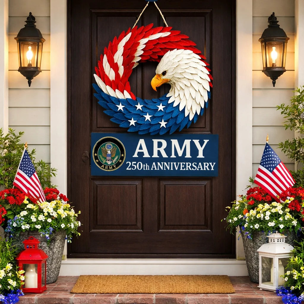 Wall Wreath with Eagle Design