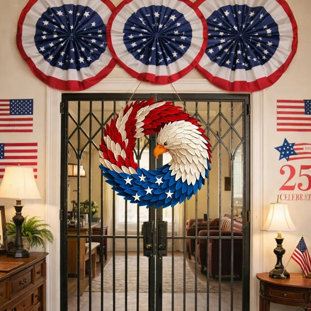 Wall Wreath with Eagle Design