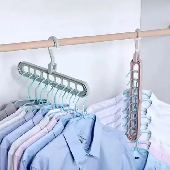 Wardrobe Organizer with Cascading Hangers