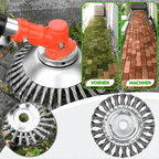 Weed Trimmer Attachment | 36 Braided Carbon Steel Heads | Fits Most Trimmers