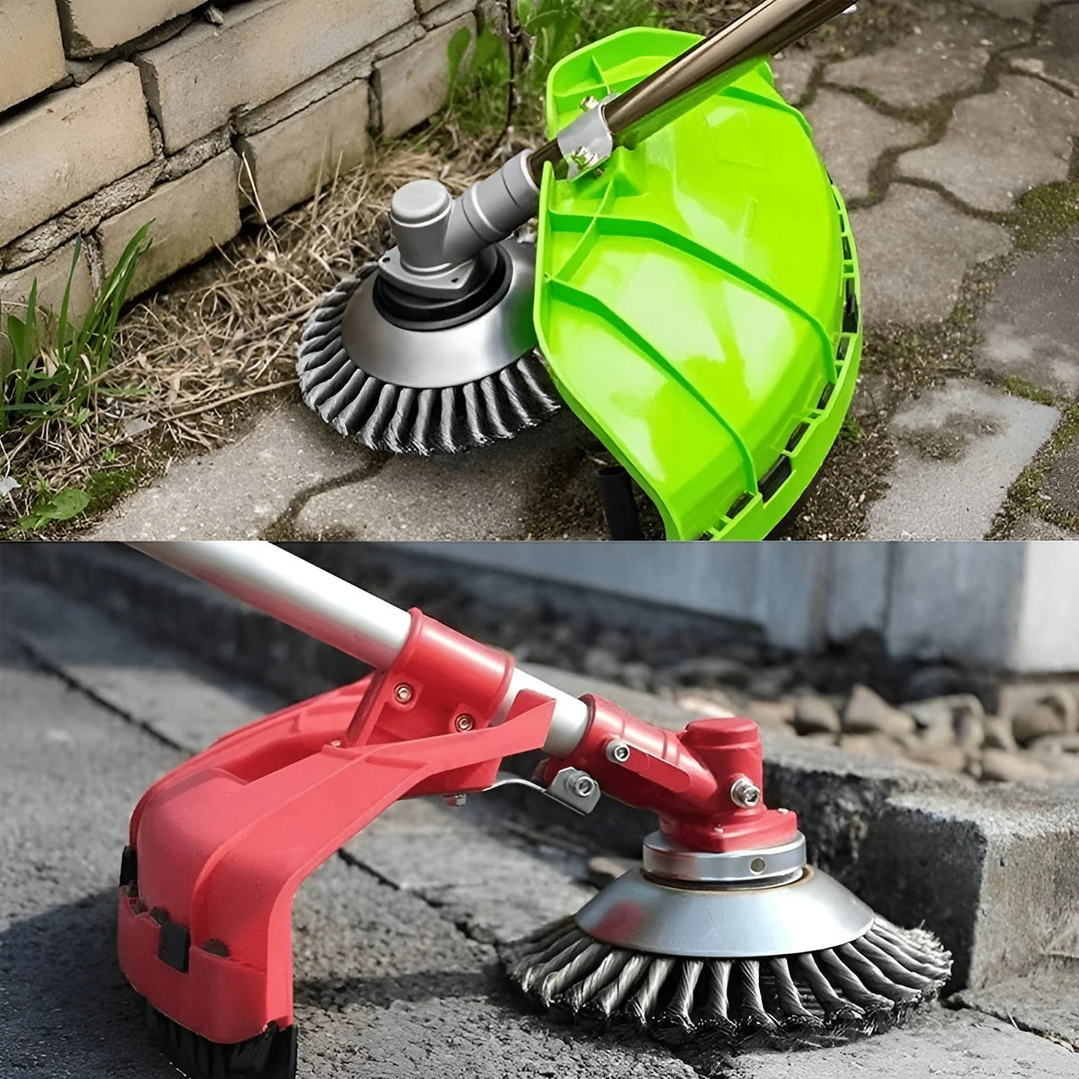 Weed Trimmer Attachment | 36 Braided Carbon Steel Heads | Fits Most Trimmers