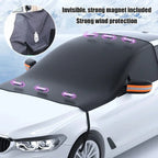 Windshield Snow Cover with Built-In Magnets