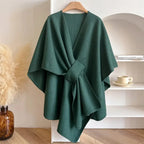 Women's Shawl Coat | Soft Acrylic Windproof & Insulating
