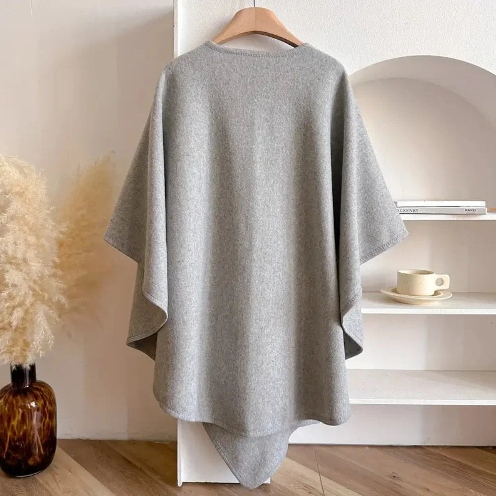 Women's Shawl Coat | Soft Acrylic Windproof & Insulating