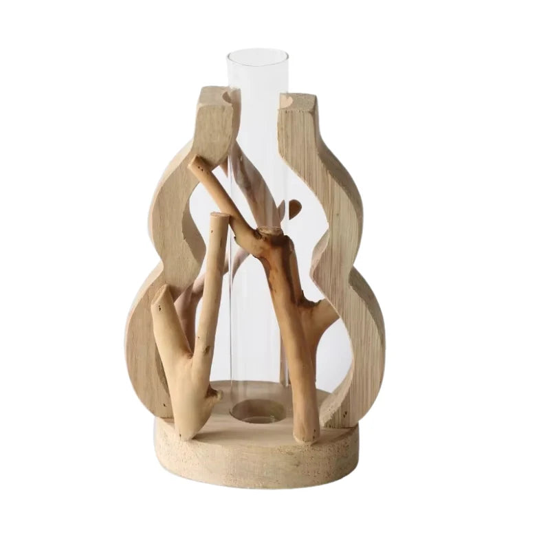 Wooden Vase | Branch-Inspired Bamboo & Wood
