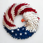 Wreath | Handcrafted 3D Eagle & Weather-Resistant