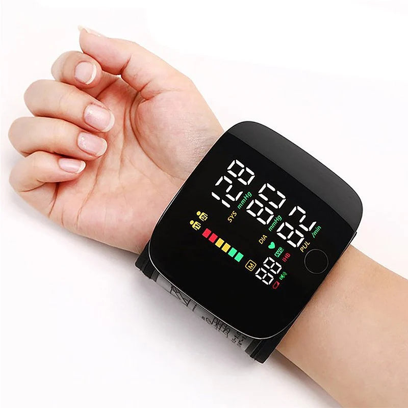 Wrist Blood Pressure Monitor | Voice Alerts & Large LCD
