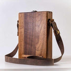 Writing Box | Walnut Finish & Leather Cover | A5